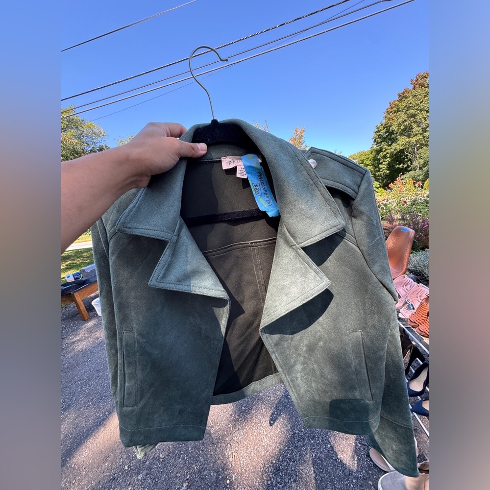 Faux suede jacket